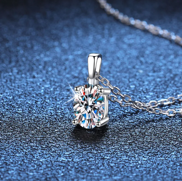 1 Karat D Color Moissanite Necklace