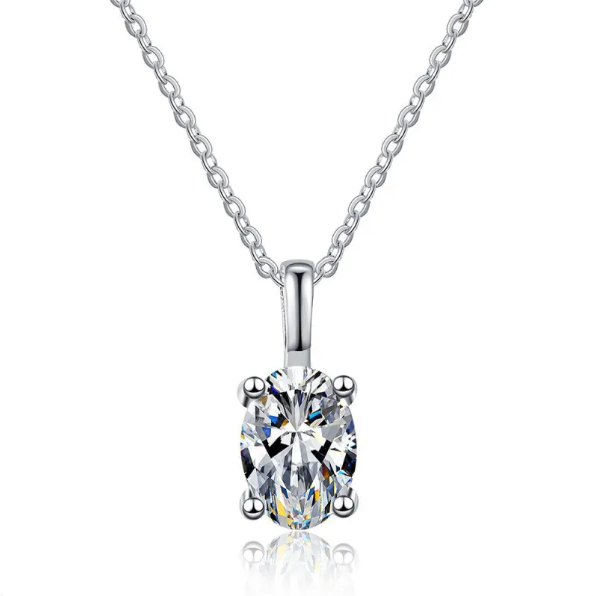 1 Karat D Color Moissanite Necklace