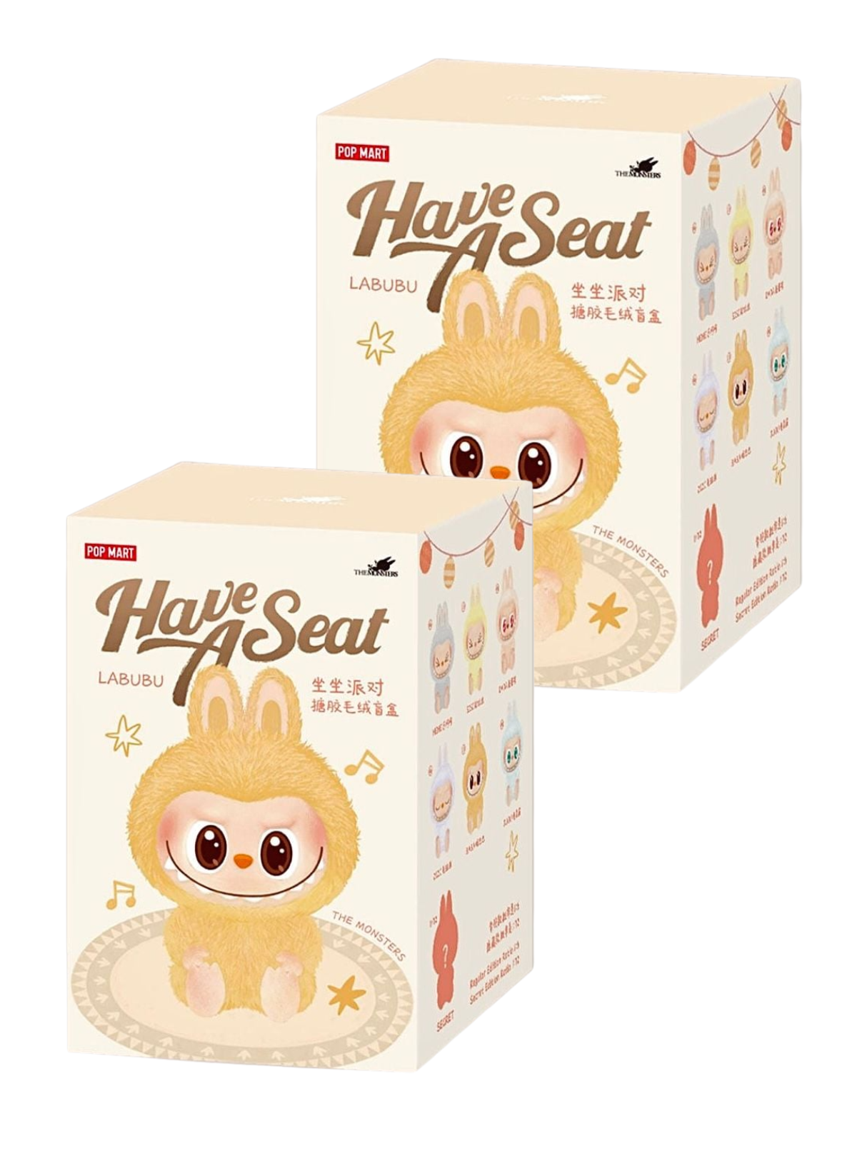 POPMART SET LABUBU "Pop Mart Labubu The Monsters Labubu Have A Seat V2 Vinyl Face Blind Box Toys ( FULL SET )HAVE A SEAT" V2
