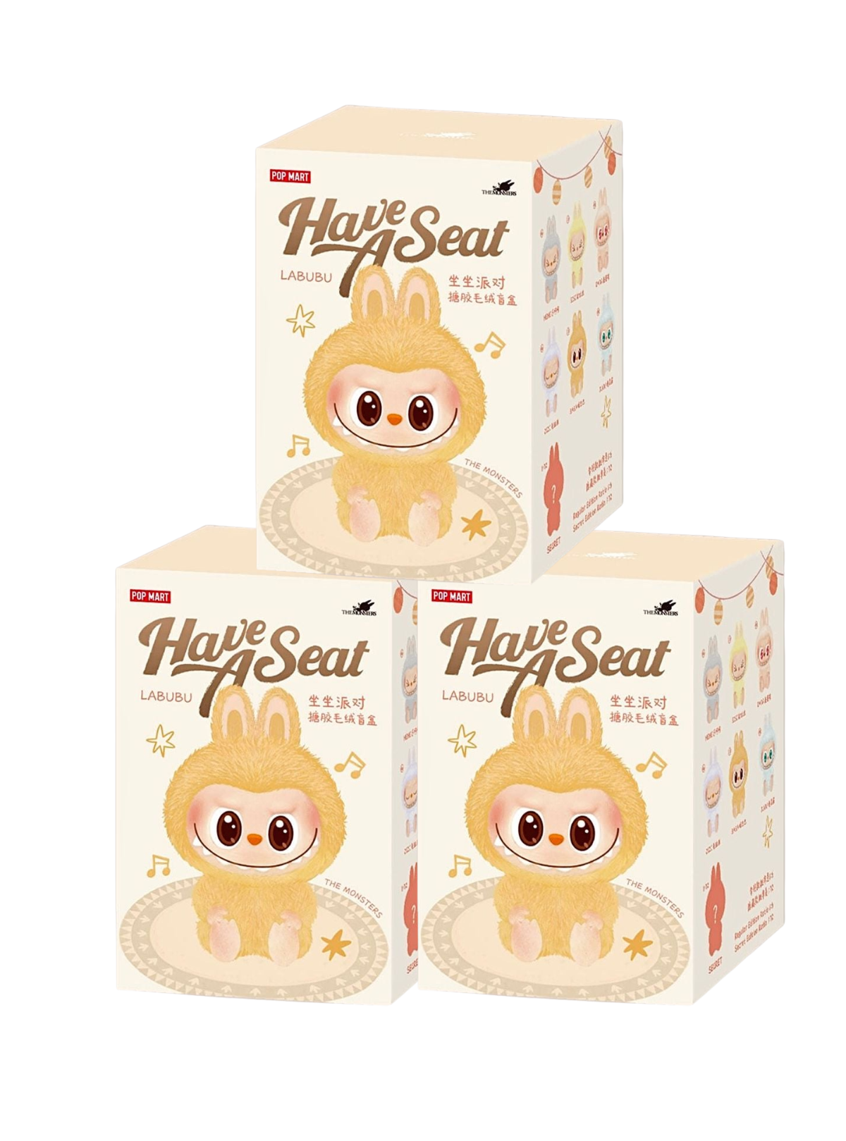 POPMART SET LABUBU "Pop Mart Labubu The Monsters Labubu Have A Seat V2 Vinyl Face Blind Box Toys ( FULL SET )HAVE A SEAT" V2