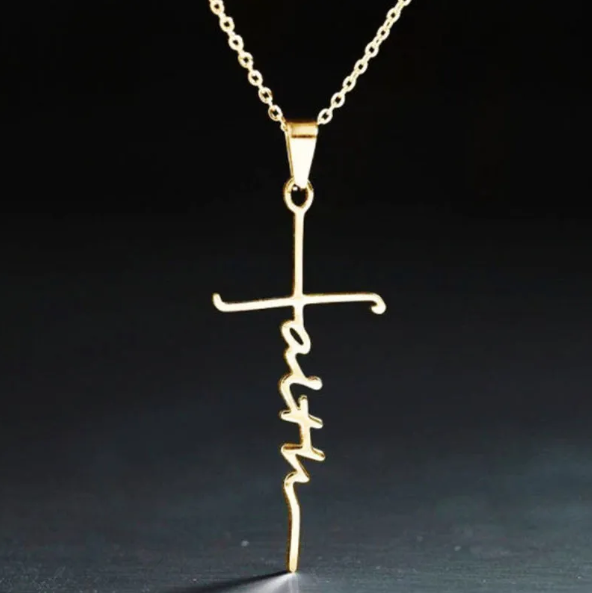 Stainless Steel Necklace Faith Necklace Faith Gift