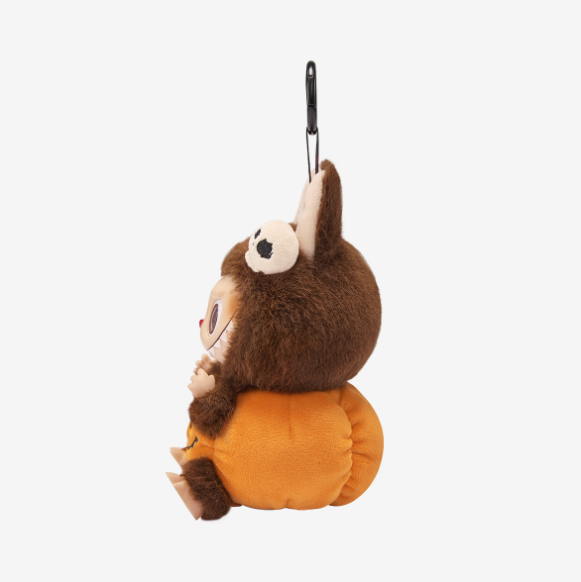 Labubu Happy Halloween Party Series-Sitting Pumpkin Vinyl Plush Pendant